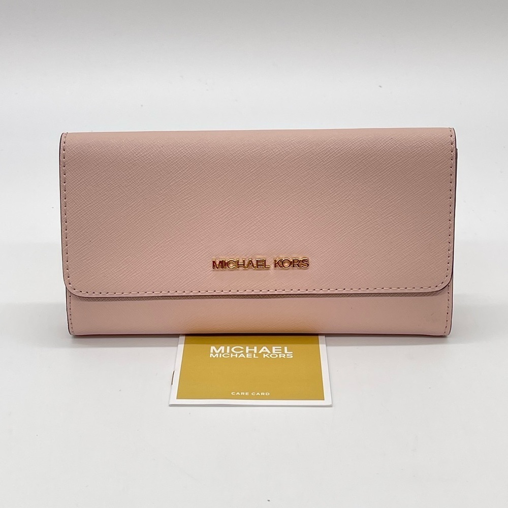 Michael Kors Large Trifold Wallet Powder Blush